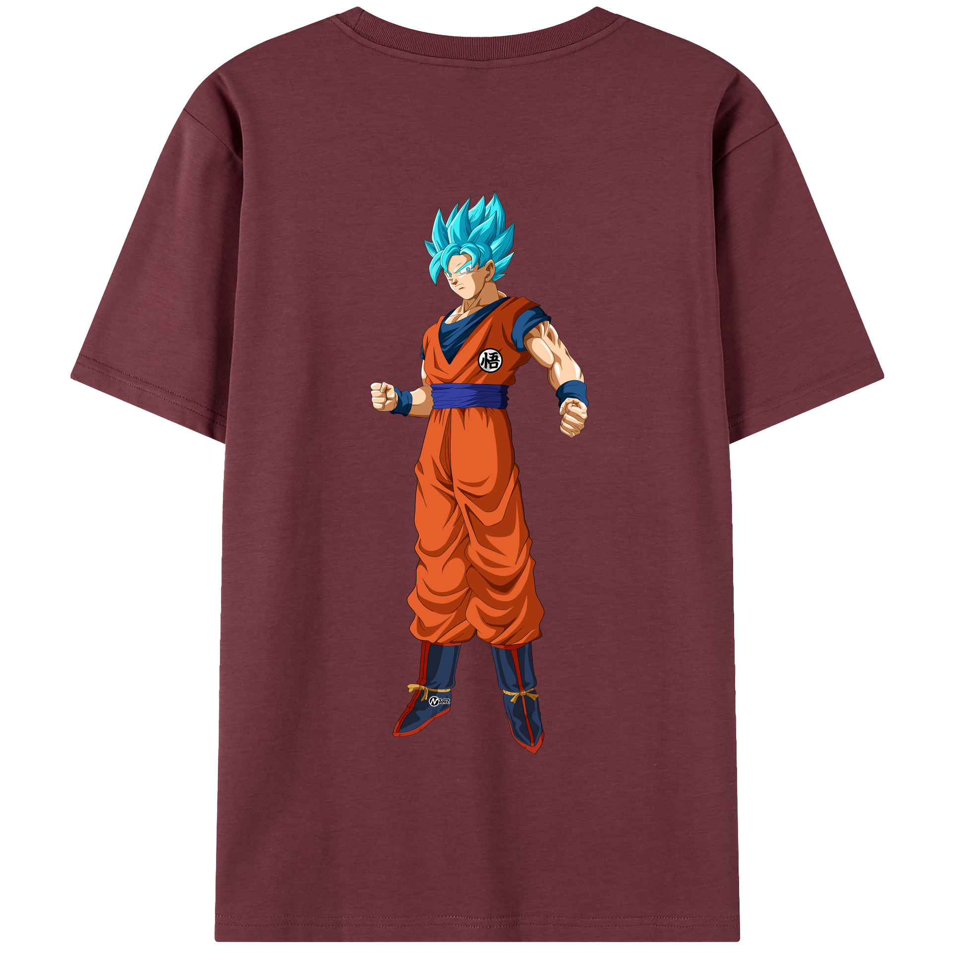 （画像用） ドラゴンボール 孫悟空（そん ごくう）Son Goku カカロット DRAGON BALL Kakarotto 綿100％半袖Tシャツ（背面プリント）